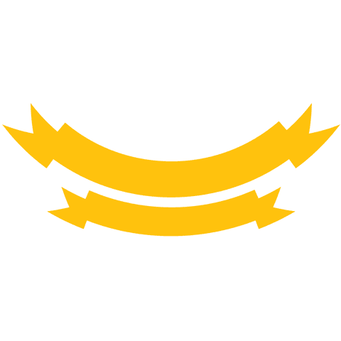 Bright Yellow Double Ribbon Illustration on Transparent Background - Download Free Stock Videos Pikwizard.com