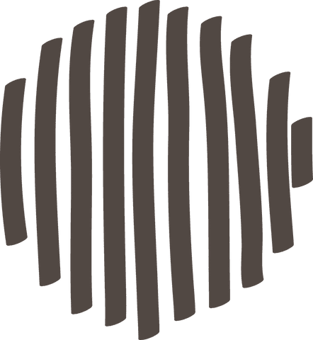 Abstract brown lines design on transparent background