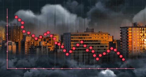Financial Data Analysis with Urban Landscape Background
