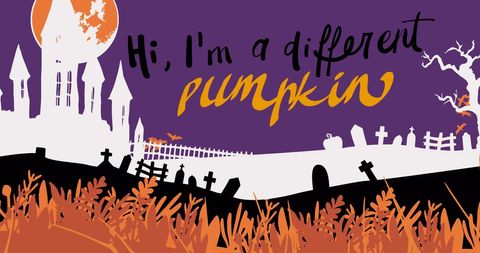 Creative Halloween Card Design with Spooky Graveyard Scene - Download Free Stock Images Pikwizard.com