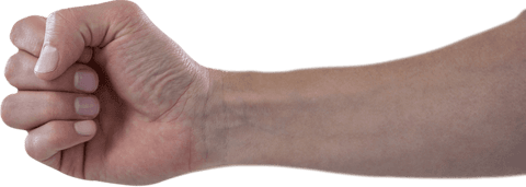 Transparent Close-Up of Clenched Human Fist Isolated - Download Free Stock Videos Pikwizard.com
