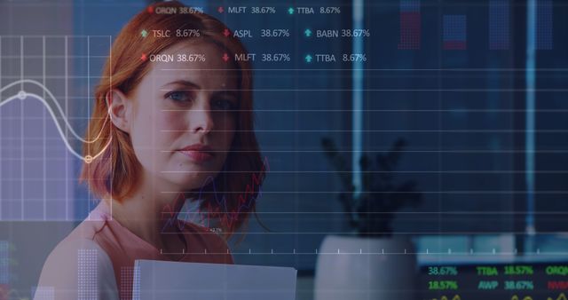 Businesswoman Analyzing Stock Market Data - Download Free Stock Images Pikwizard.com