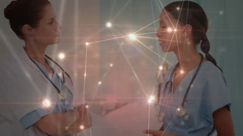 Medical Professionals Engaging in Dynamic Healthcare Discussion