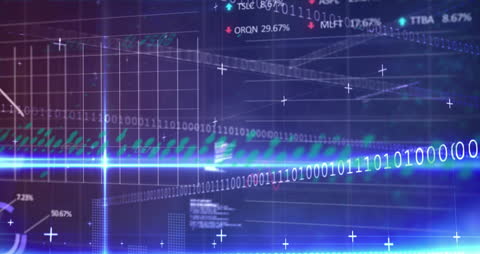 Animated Financial Data with Graph Overlays