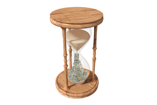 Transparent Hourglass with Sand and Dollar Banknotes - Download Free Stock Videos Pikwizard.com