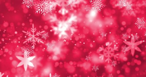 Festive White Snowflakes on Vibrant Red Background - Download Free Stock Images Pikwizard.com