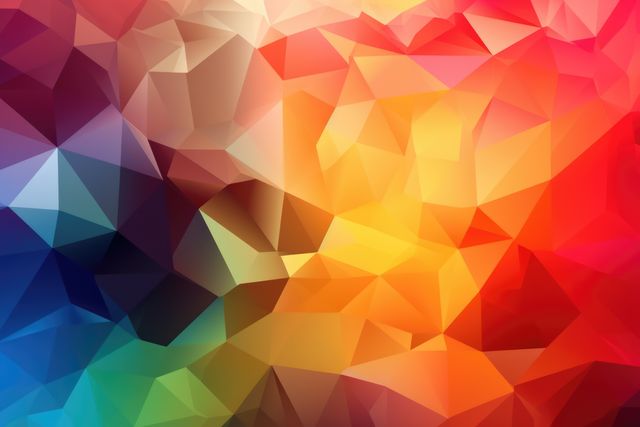 Colourful polygon background, created using generative ai technology - Download Free Stock Photos Pikwizard.com