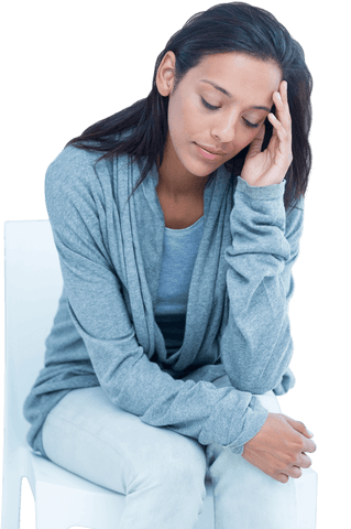 sad biracial woman expressing emotions on transparent background - Download Free Stock Videos Pikwizard.com