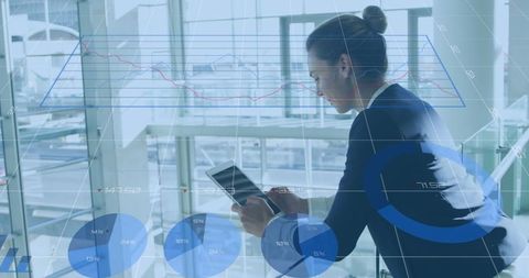 Businesswoman Analyzing Financial Data Innovative Approach - Download Free Stock Images Pikwizard.com