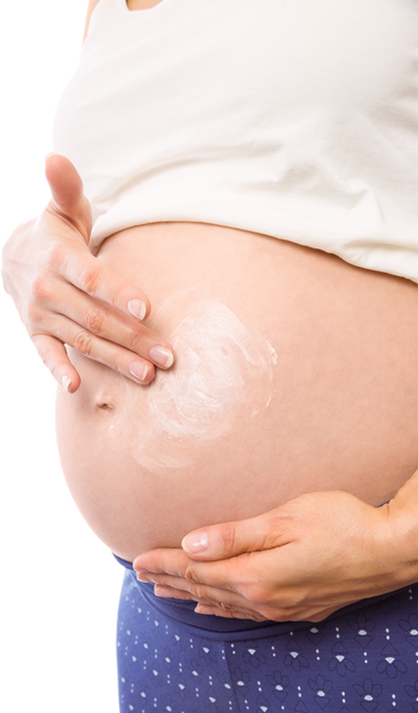 Transparent Background: Pregnant Woman Applying Cream on Baby Bump - Download Free Stock Videos Pikwizard.com