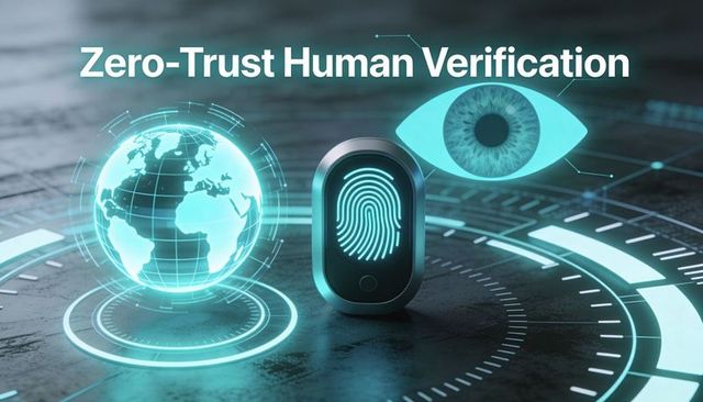 Zero-Trust Biometric Verification with Fingerprint Hologram and Global Security Eye