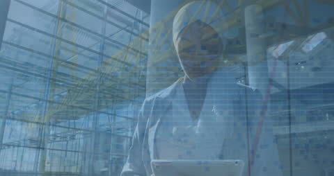 Concept of Modern Technology with Businesswoman Using Tablet