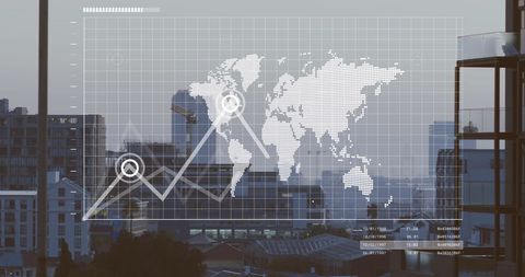 Digital data analysis and visualization in urban cityscape