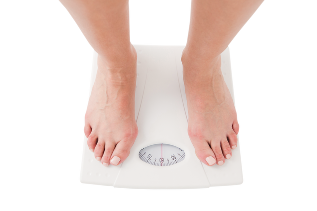 Transparent woman standing bare feet on scales for weight measure - Download Free Stock Videos Pikwizard.com