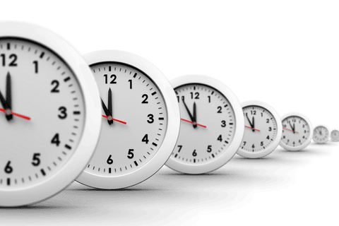 multiple clocks row on transparent background isolation - Download Free Stock Videos Pikwizard.com