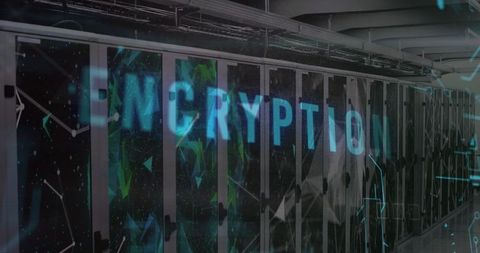 holographic encryption overlay in data center - Download Free Stock Images Pikwizard.com