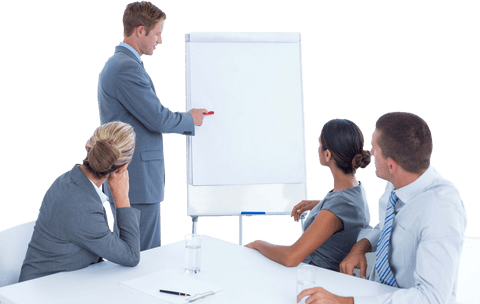 transparent business meeting presentation on whiteboard - Download Free Stock Videos Pikwizard.com