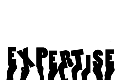 Hands expertise illustration transparent background focused on opinions