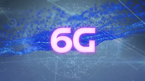 Futuristic 6G Network Technology Conceptual Visualization