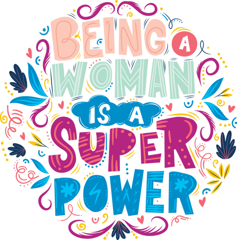 Being a Woman is a Superpower Quote with Transparent Design - Download Free Stock Videos Pikwizard.com