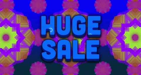 Dynamic Kaleidoscope Pattern Background for Sales Events