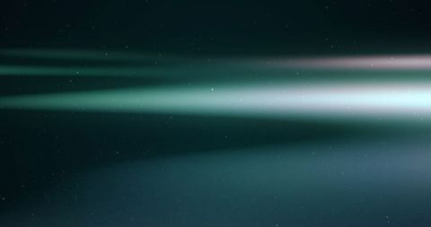 Mystical northern lights under night sky