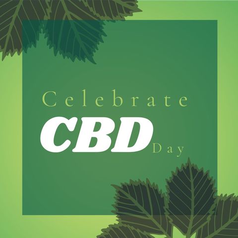 CBD Celebration Awareness Leafy Green Herbal Background - Download Free Stock Templates Pikwizard.com