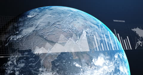 Data Visualization on Spinning Global Sphere