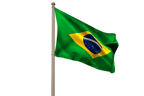 Flowing Brazilian Flag on Transparent Background - Download Free Stock Videos Pikwizard.com