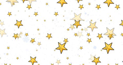Falling Gold Stars on White Background for Celebrations - Download Free Stock Images Pikwizard.com