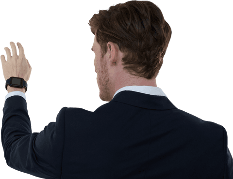 Businessman Reaching Out Transparent Background - Download Free Stock Videos Pikwizard.com