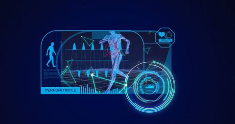 digital health tech with interactive medical data interface - Download Free Stock Images Pikwizard.com