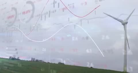 Wind Turbine with Energy Data Visualization Concept