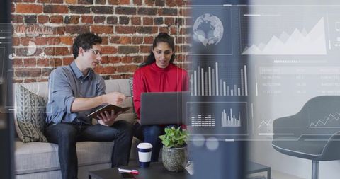 financial data analysis by diverse team in office setting - Download Free Stock Images Pikwizard.com