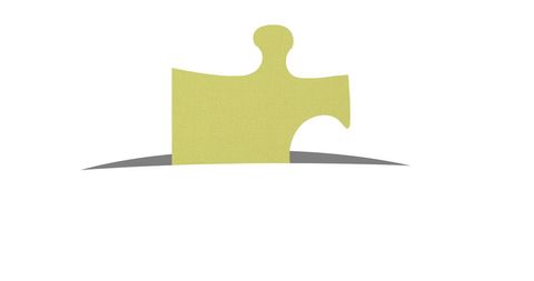 Green Puzzle Piece on White Background Symbolizing Solutions