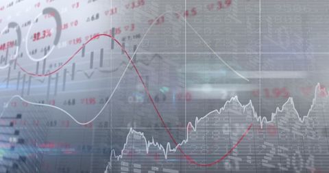 Analyzing Complex Financial Data on Transparent Screen - Download Free Stock Images Pikwizard.com