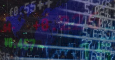 Global Stock Market Data on Digital Trading Platform - Download Free Stock Images Pikwizard.com