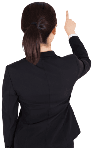 Asian Woman in Business Attire Gesture Transparent Background - Download Free Stock Videos Pikwizard.com