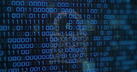 Digital Binary Code with Security Padlock - Download Free Stock Images Pikwizard.com