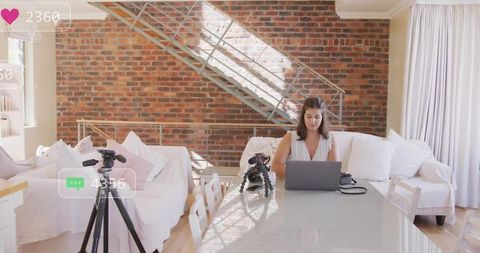 Videographer Planning in Stylish Loft Studio