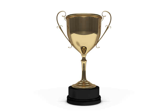 Shiny Gold Trophy Cup Transparent Background for Competitions - Download Free Stock Videos Pikwizard.com