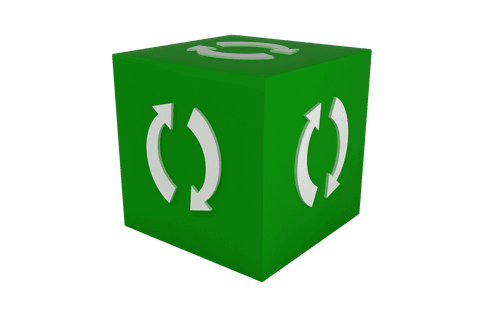 green transparent cube with circular arrows transparent design - Download Free Stock Videos Pikwizard.com