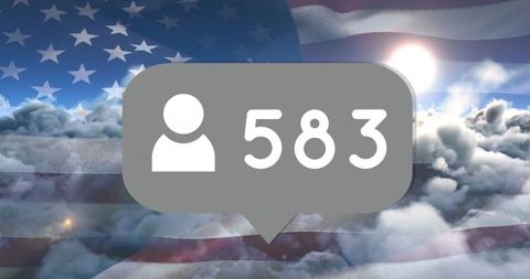 Social Media Influence with Patriotic Background Concept - Download Free Stock Images Pikwizard.com