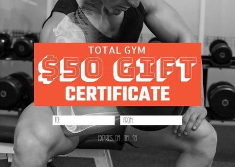 Fitness Gift Certificate Template with Muscular Individual in Gym - Download Free Stock Templates Pikwizard.com