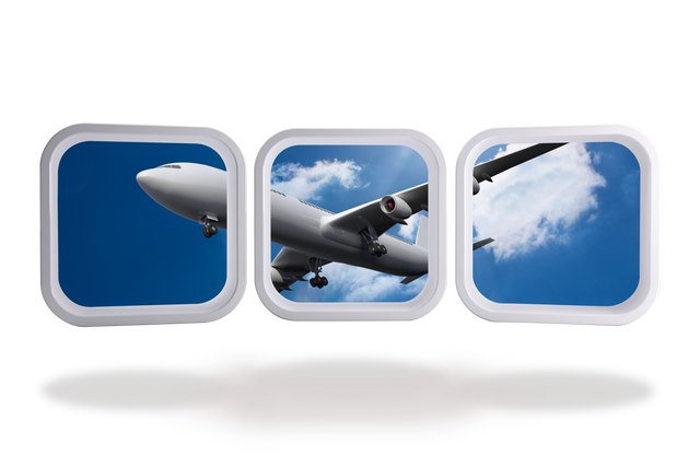 Airplane Flying in Blue Sky on Transparent Background for Travel and Flight Concepts - Download Free Stock Videos Pikwizard.com