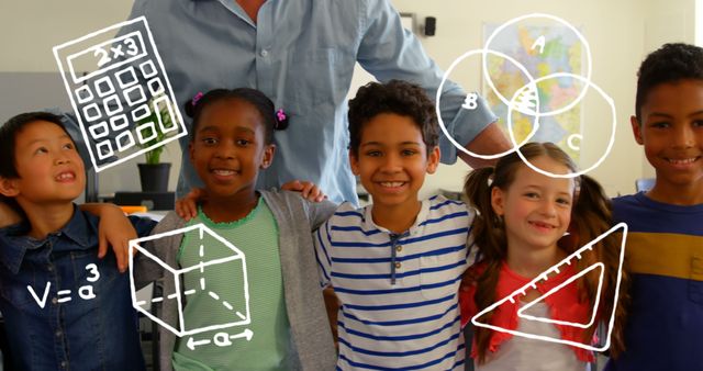 Diverse Group of Children Learning Mathematics Together - Download Free Stock Images Pikwizard.com