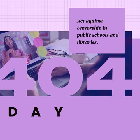 Censorship Awareness with 404 Day Theme - Download Free Stock Templates Pikwizard.com