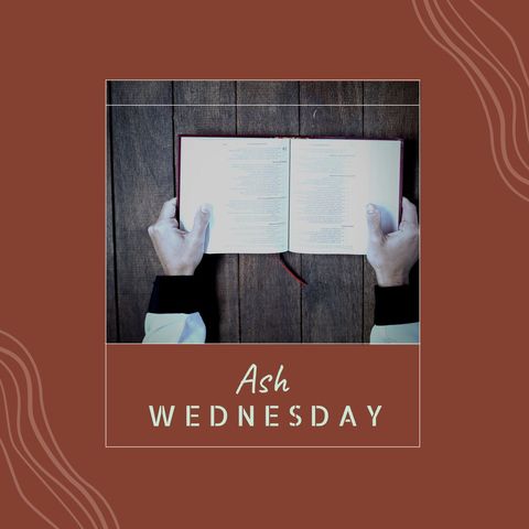 ash wednesday concept: hands holding open bible on wooden background - Download Free Stock Templates Pikwizard.com