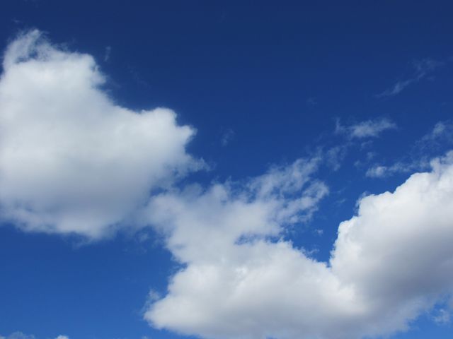 Bright Blue Sky with Fluffy White Clouds - Download Free Stock Photos Pikwizard.com