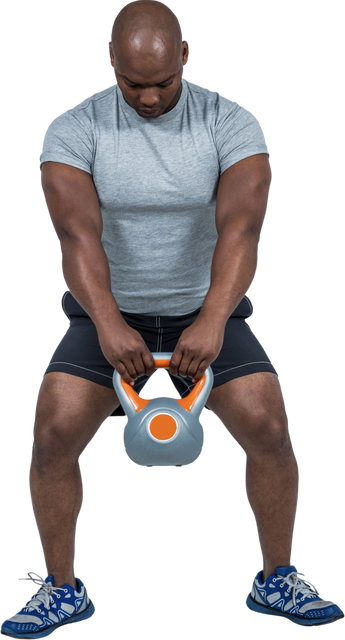 Fit Man Exercising with Kettlebell Transparent Background Template - Download Free Stock Videos Pikwizard.com